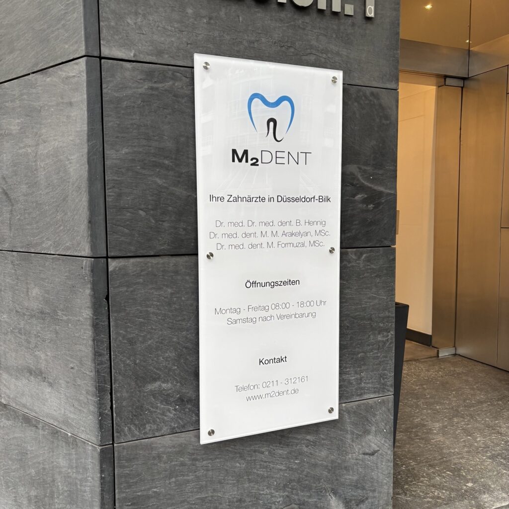 Praxisschild Acylglaschild